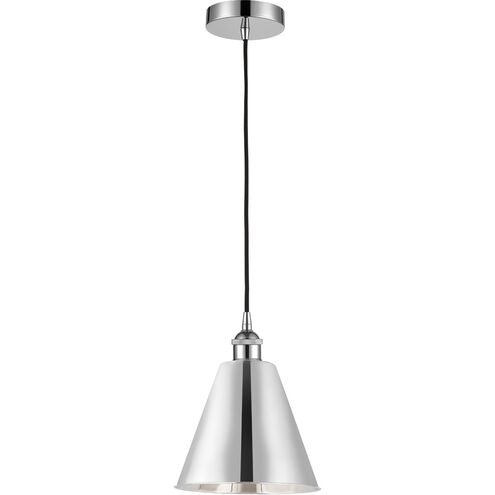 Edison Cone LED 8 inch Polished Chrome Mini Pendant Ceiling Light