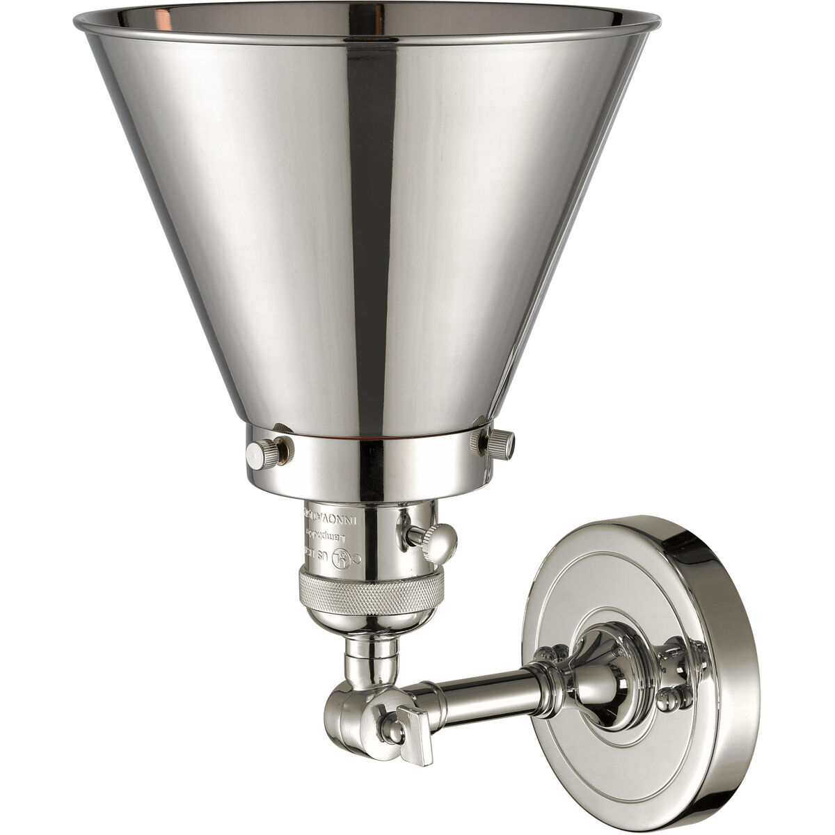 Franklin Restoration Appalachian LED 8 inch Polished Nickel Sconce Wall Light, Franklin Restoration