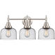 Caden LED 26 inch Satin Nickel Bath Vanity Light Wall Light in Seedy Glass