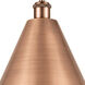 Ballston Cone LED 16 inch Antique Copper Mini Pendant Ceiling Light