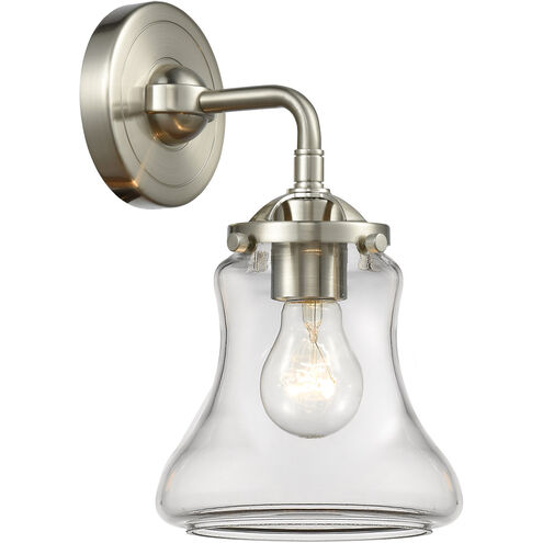Nouveau Bellmont 1 Light 6 inch Oil Rubbed Bronze Sconce Wall Light in Matte White Glass, Nouveau