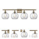 Ballston Athens 4 Light 36 inch Antique Brass Bath Vanity Light Wall Light, Ballston
