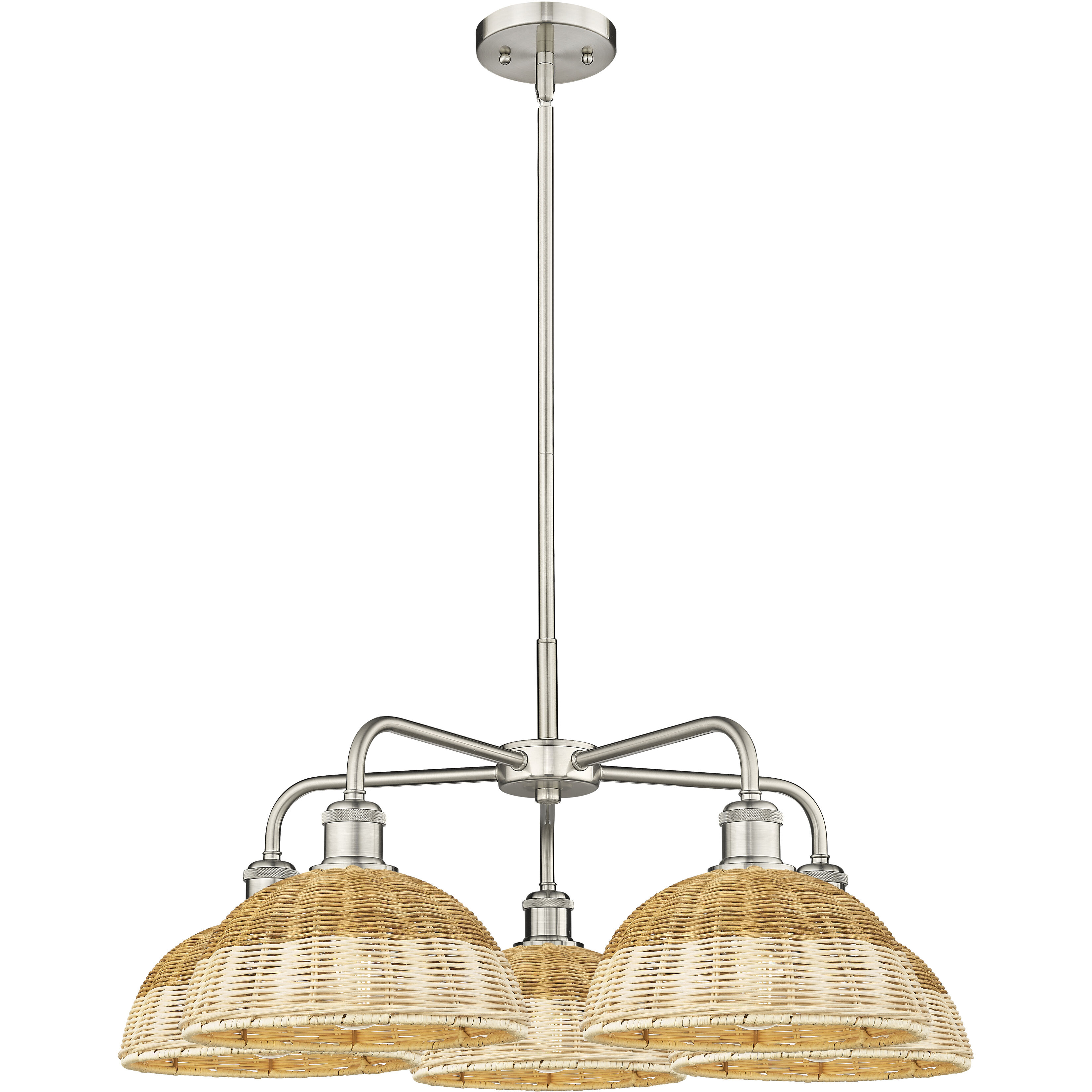 Ballston Bristol Natural II 5 Light 27.50 inch Chandelier