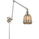 Chatham 30 inch 3.50 watt Polished Nickel Swing Arm Wall Light, Franklin Restoration