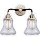 Nouveau 2 Bellmont LED 14 inch Black Polished Nickel Bath Vanity Light Wall Light in Clear Glass