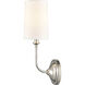 Giselle 1 Light 5 inch Polished Nickel Sconce Wall Light