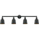 Franklin Restoration Addison 4 Light 42 inch Brushed Brass Bath Vanity Light Wall Light, Franklin Restoration