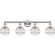 Edison Rochester 4 Light 32.88 inch Polished Nickel Bath Vanity Light Wall Light
