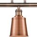 Franklin Restoration Addison 3 Light 38 inch Antique Copper Island Light Ceiling Light, Franklin Restoration