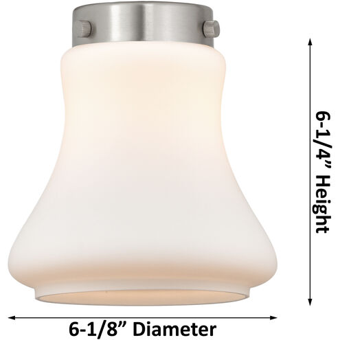 Bellmont 1 Light 6.5 inch Antique Brass Semi-Flush Mount Ceiling Light