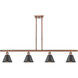 Ballston Smithfield LED 48 inch Antique Copper Island Light Ceiling Light