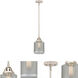 Nouveau 2 Stanton LED 6 inch Polished Nickel Mini Pendant Ceiling Light