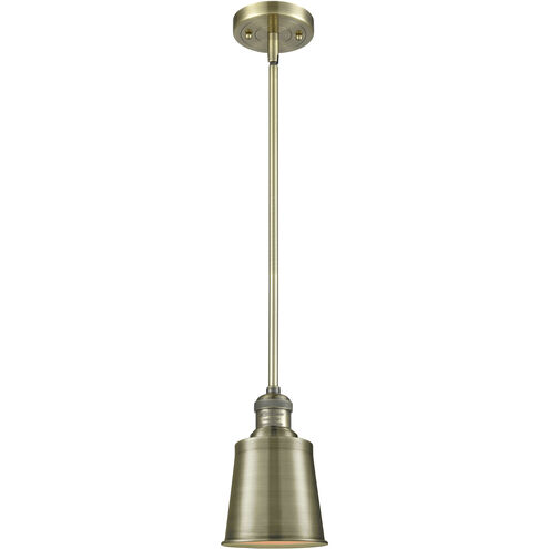 Franklin Restoration Addison LED 5 inch Antique Brass Mini Pendant Ceiling Light, Franklin Restoration