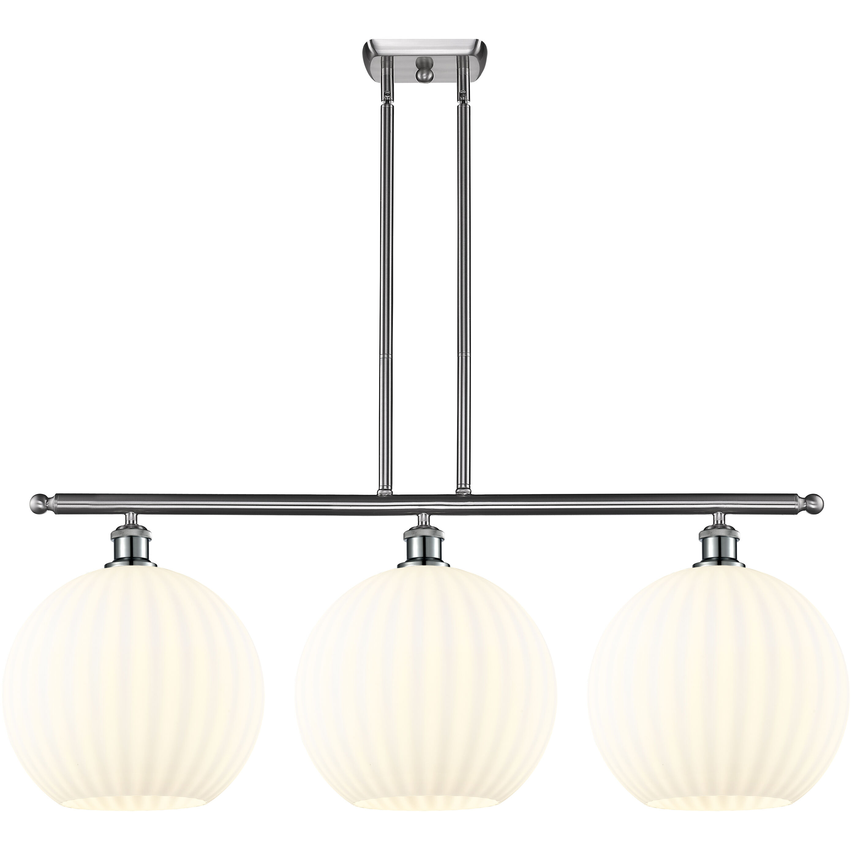 Ballston White Venetian 3 Light 38.50 inch Island Light