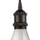 Ballston Edison LED 6.5 inch Oil Rubbed Bronze Mini Pendant Ceiling Light, Ballston