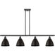 Ballston Dome 4 Light 48 inch Oil Rubbed Bronze Island Light Ceiling Light