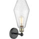 Cindyrella 1 Light 7 inch Black Antique Brass and Seedy Sconce Wall Light