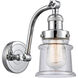 Franklin Restoration Small Canton LED 6.5 inch Polished Chrome Sconce Wall Light in Seedy Glass, Franklin Restoration