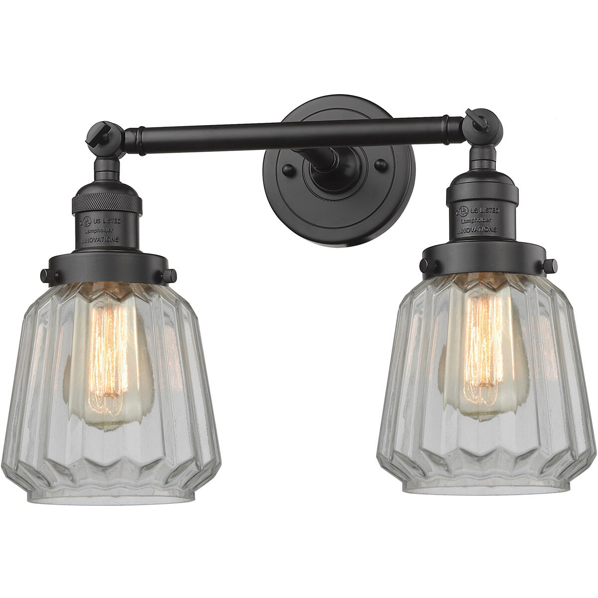 Franklin Restoration Chatham LED 6 inch Oil Rubbed Bronze Bath Vanity Light Wall Light in Clear Glass, Franklin Restoration