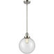 Franklin Restoration Beacon LED 10 inch Polished Nickel Mini Pendant Ceiling Light in Seedy, Franklin Restoration