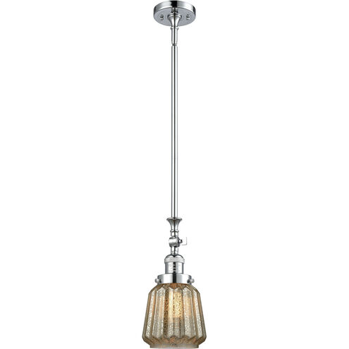 Franklin Restoration Chatham 1 Light 6 inch Polished Chrome Mini Pendant Ceiling Light in Incandescent, Mercury, Franklin Restoration