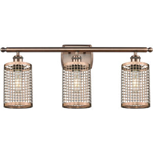 Nestbrook 3 Light 26 inch Antique Copper Bath Vanity Light Wall Light