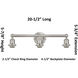 Bridal Veil 3 Light 23 inch Polished Chrome Bath Vanity Light Wall Light in Clear