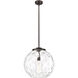 Ballston Athens Water Glass 1 Light 16 inch Oil Rubbed Bronze Pendant Ceiling Light