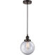Edison Beacon 1 Light 8 inch Oil Rubbed Bronze Mini Pendant Ceiling Light