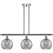 Ballston Deco Swirl 3 Light 36 inch Polished Chrome Island Light Ceiling Light, Ballston