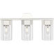 Claverack 3 Light 22.38 inch Polished Nickel Bath Vanity Light Wall Light in Clear Glass