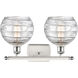 Ballston Deco Swirl LED 16 inch White and Polished Chrome Bath Vanity Light Wall Light, Ballston