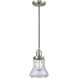 Franklin Restoration Bellmont 1 Light 6.25 inch Brushed Satin Nickel Mini Pendant Ceiling Light in Incandescent, Clear, Franklin Restoration