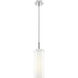 Downtown Urban Blakeley 1 Light 5 inch Polished Nickel Pendant Ceiling Light in Matte White
