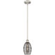 Edison Vaz 1 Light 5.88 inch Brushed Satin Nickel Stem Hung Mini Pendant Ceiling Light