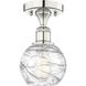 Athens Deco Swirl 1 Light 6.00 inch Semi-Flush Mount