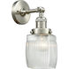 Franklin Restoration Colton LED 6 inch Brushed Satin Nickel Sconce Wall Light, Franklin Restoration