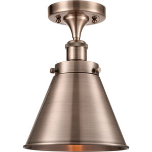 Ballston Appalachian LED 7 inch Antique Copper Semi-Flush Mount Ceiling Light