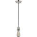 Franklin Restoration Bullet 1 Light 7 inch Polished Nickel Mini Pendant Ceiling Light in Incandescent, Matte White