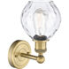 Waverly 1 Light 6 inch Brushed Brass and Clear Sconce Wall Light