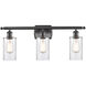 Ballston Clymer LED 26 inch Oil Rubbed Bronze Bath Vanity Light Wall Light in Clear Glass, Ballston
