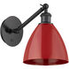 Ballston Plymouth Dome LED 8 inch Matte Black Sconce Wall Light