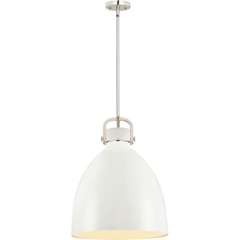 Newton Bell 1 Light 16 inch Polished Nickel Pendant Ceiling Light