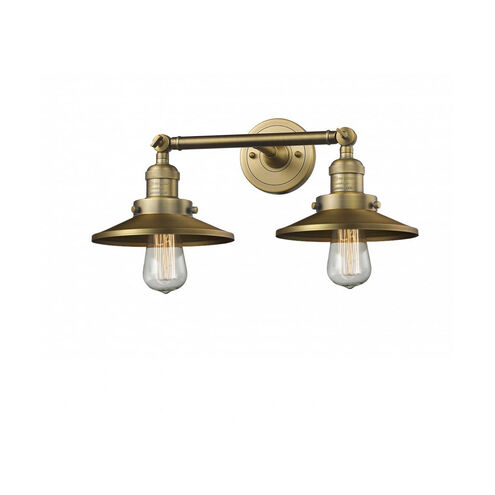 Franklin Restoration Railroad LED 18 inch Satin Gold Bath Vanity Light Wall Light, Franklin Restoration
