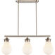 Genesis 3 Light 39 inch Matte Black Island Light Ceiling Light