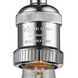 Franklin Restoration Bare Bulb 1 Light 2 inch Polished Chrome Mini Pendant Ceiling Light, Franklin Restoration