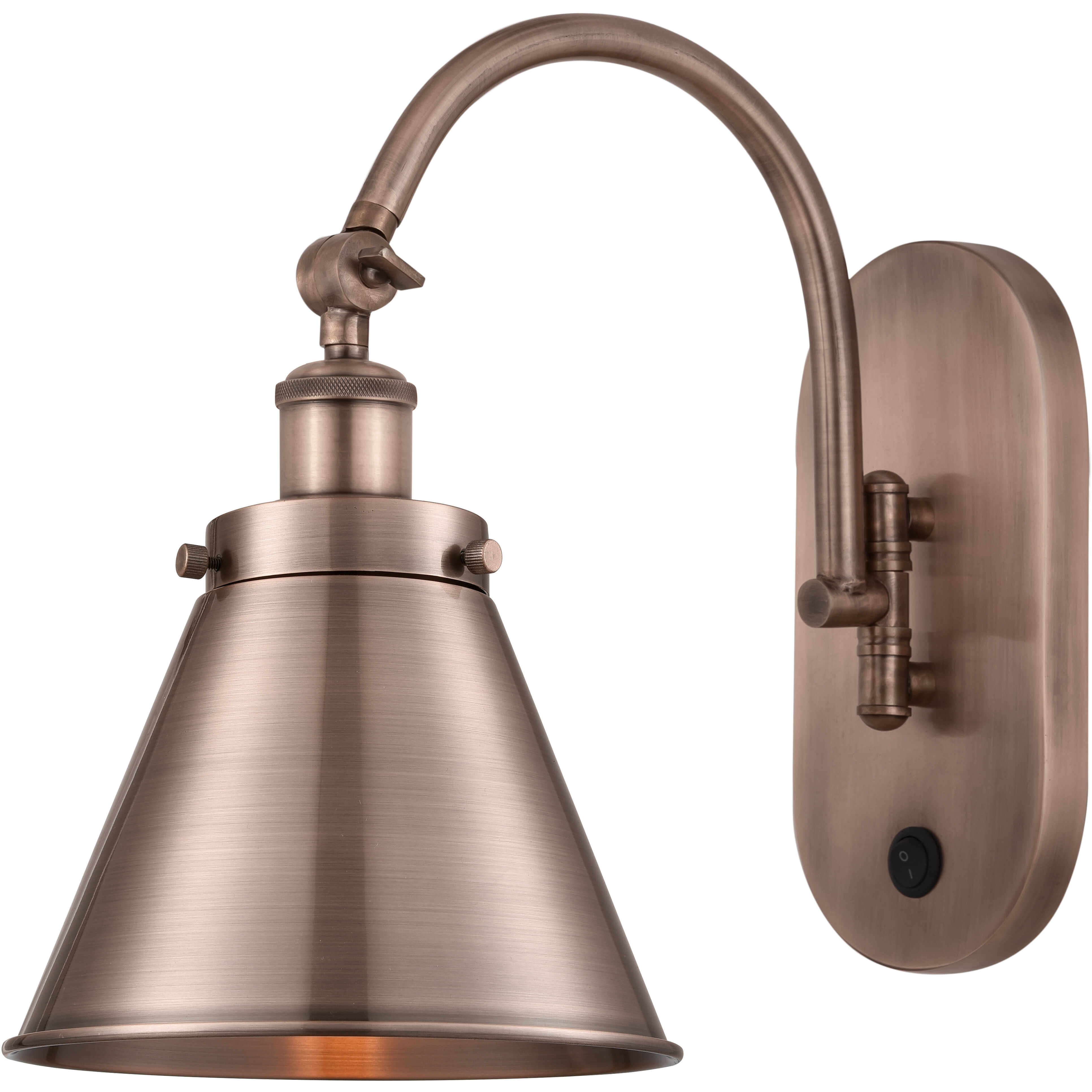 Franklin Restoration Appalachian LED 8 inch Antique Copper Sconce Wall Light