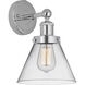 Cone 1 Light 7.75 inch Polished Chrome Sconce Wall Light