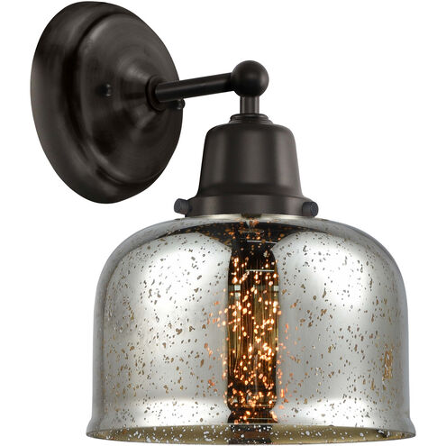 Aditi Large Bell LED 8 inch Matte Black Sconce Wall Light, Aditi