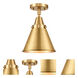 Franklin Restoration Appalachian LED 8 inch Satin Gold Flush Mount Ceiling Light